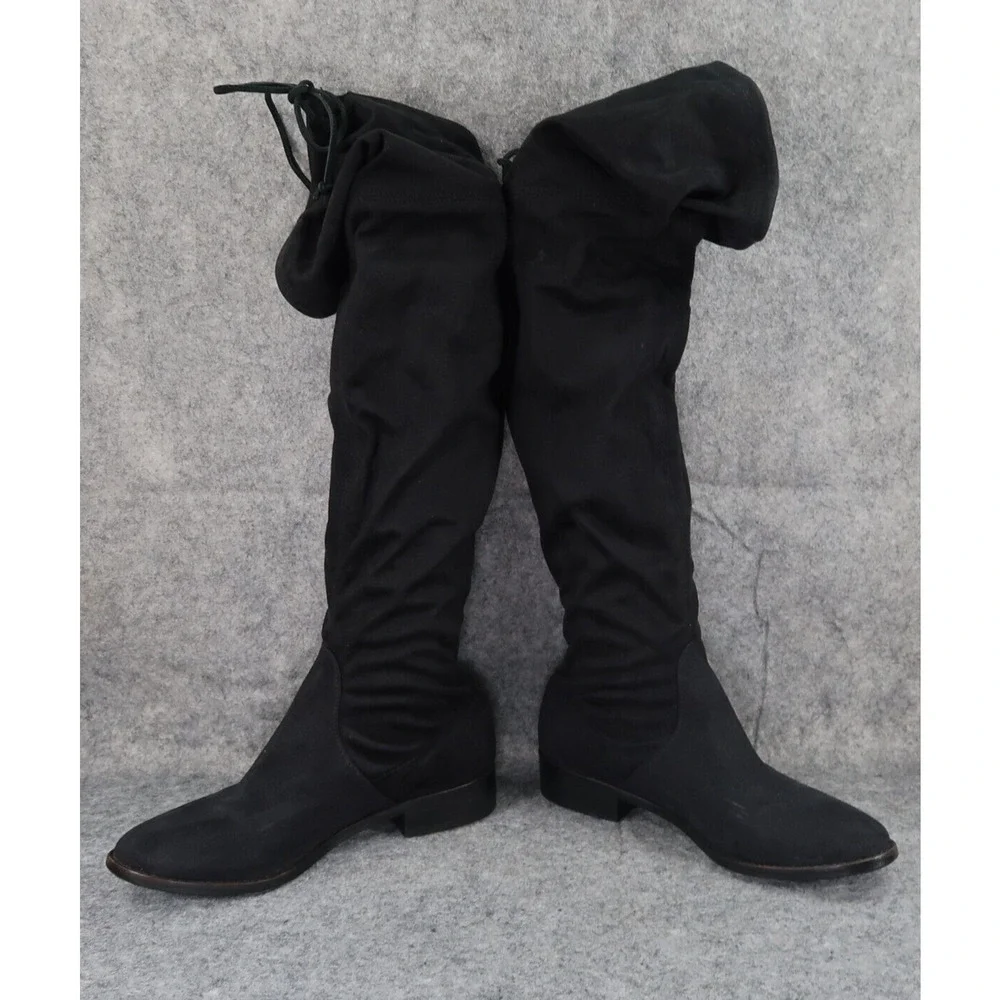 Steve Madden Shoes Womens 6.5 Boots Fashion Over The Knee Thigh High Tie Classic